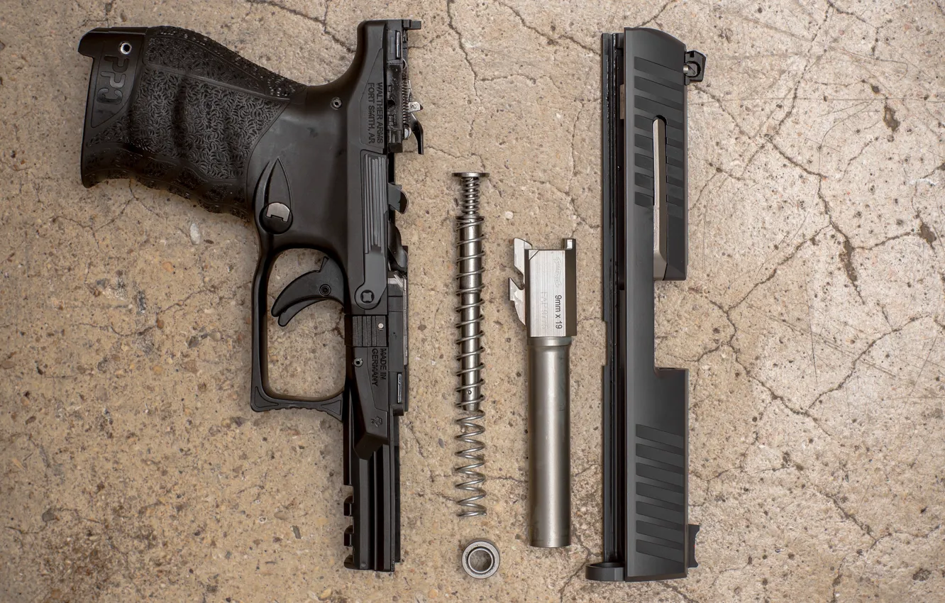 Фото обои пистолет, оружие, детали, полуавтоматический, Walther PPQ