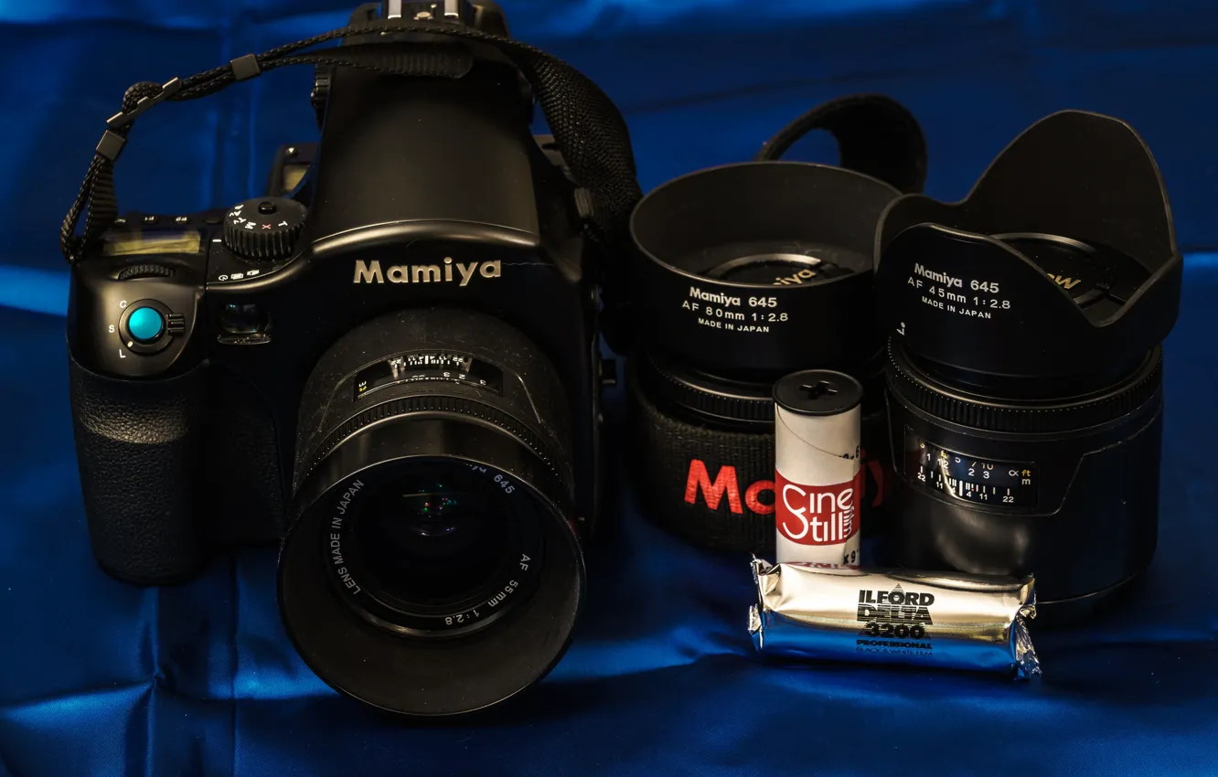 Фото обои фотоаппарат, объективы, Mamiya, 645 AFD