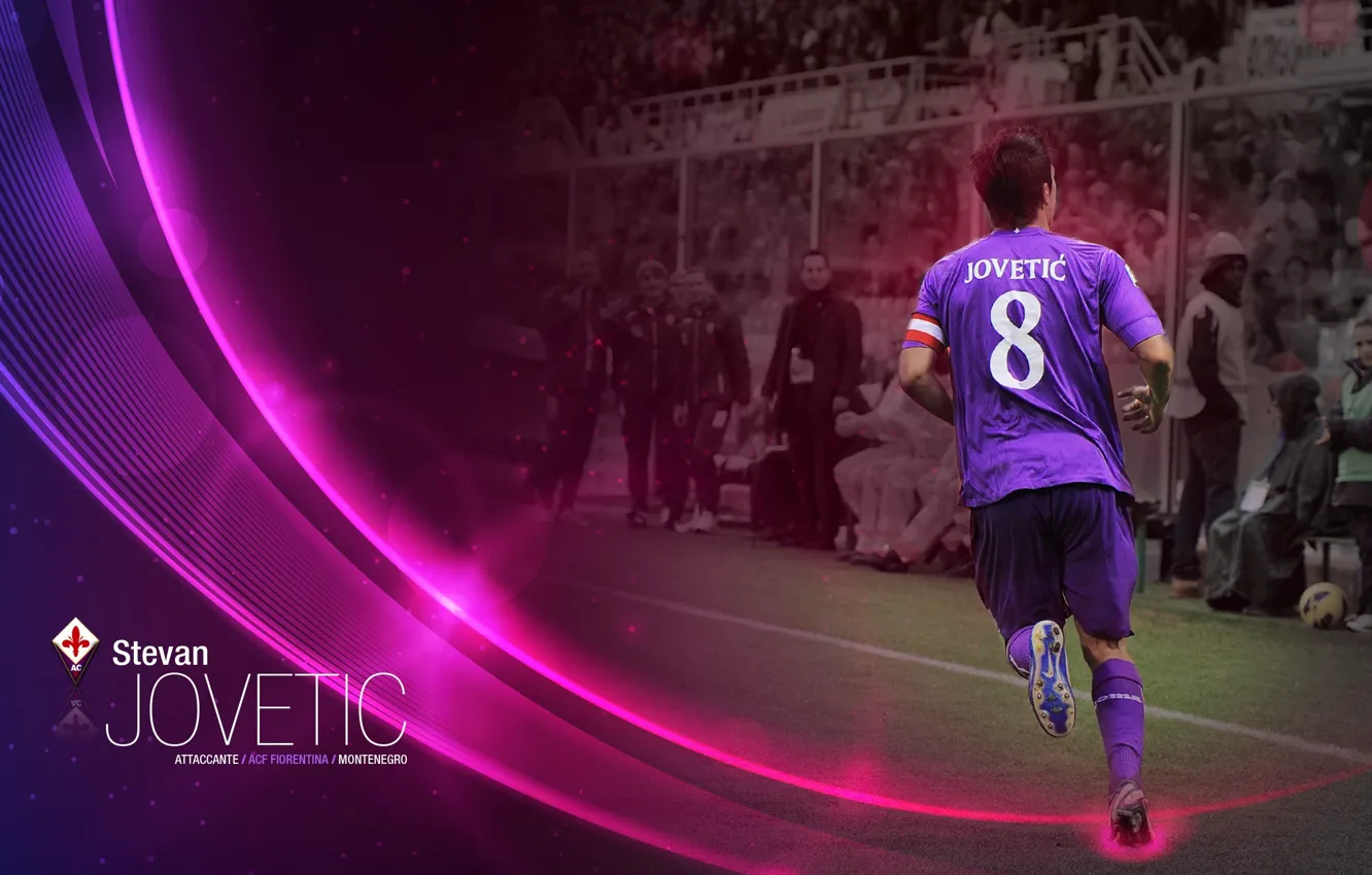 Фото обои wallpaper, sport, football, player, ACF Fiorentina, Stevan Jovetic