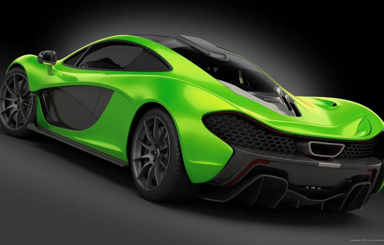 Фото обои Concept, McLaren, Green, Supercar