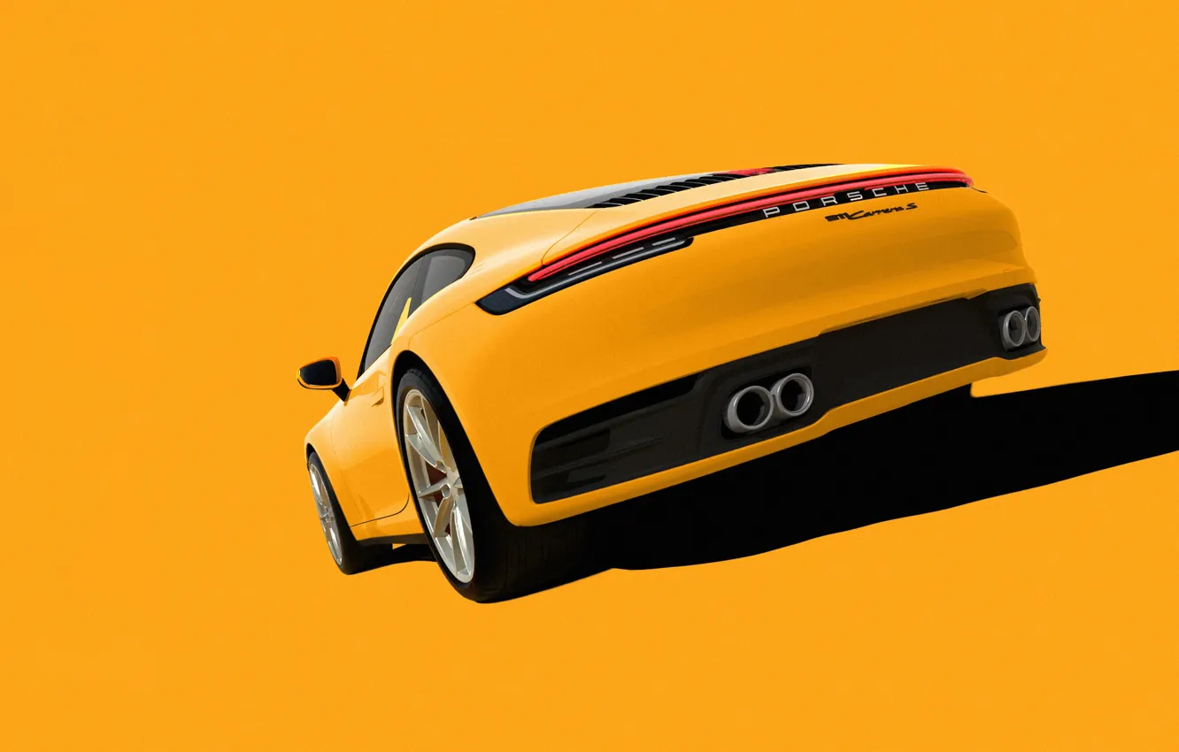 Фото обои машина, авто, рендеринг, Porsche 911, render, Supercar, Porsche 911 Carrera S, Transport & Vehicles