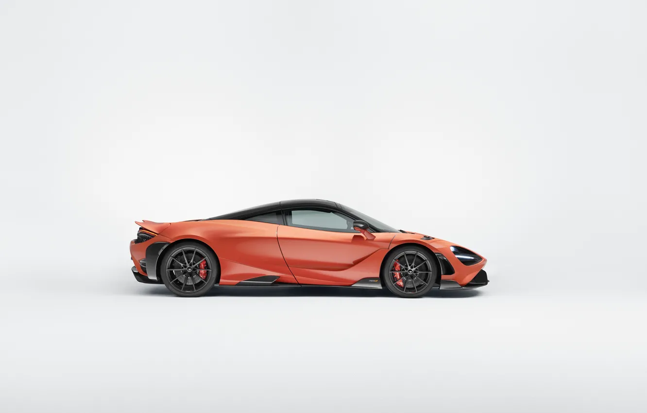 Фото обои McLaren, UK-spec, суперкар, вид сбоку, 2020, 765LT
