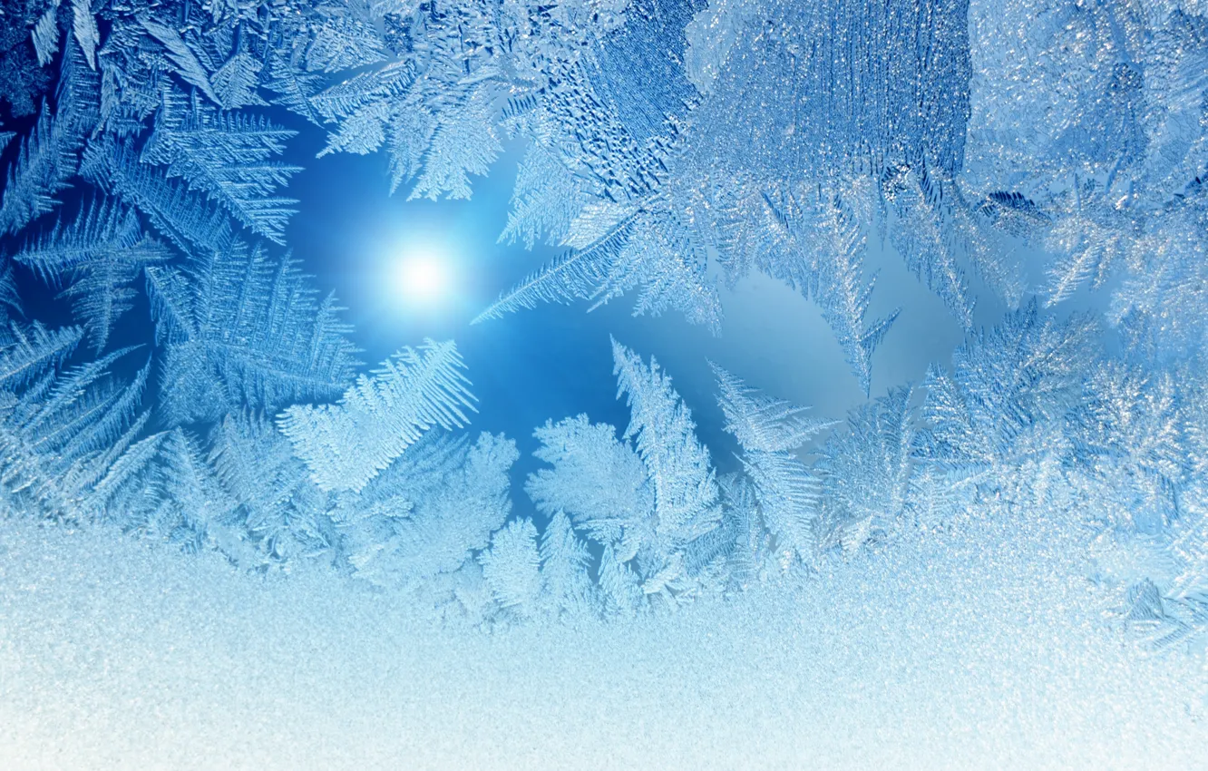 Фото обои холод, лед, зима, узоры, текстура, солнечный свет