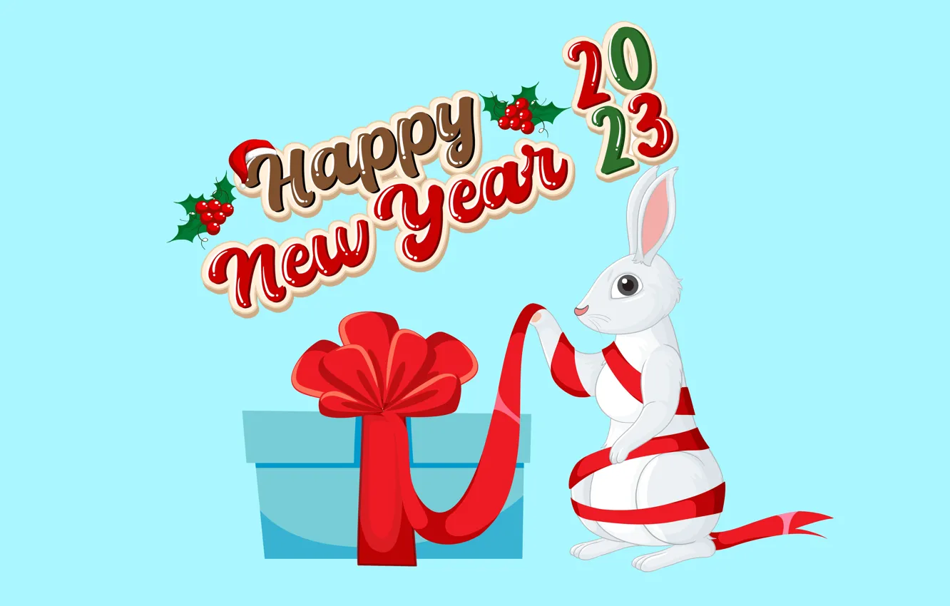 Фото обои взгляд, красный, поза, буквы, серый, коробка, подарок, надпись