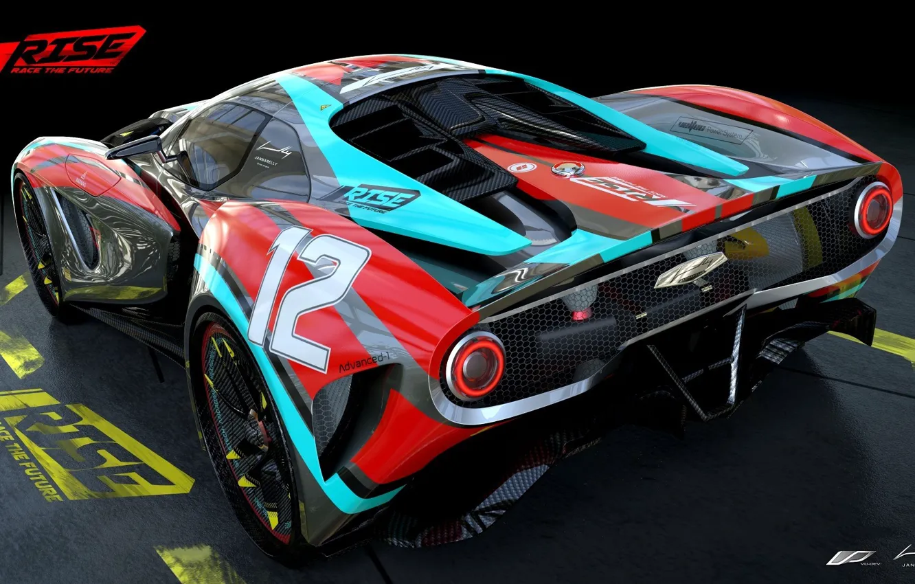 Фото обои car, wallpaper, silver, sport, red, game, supercar, design