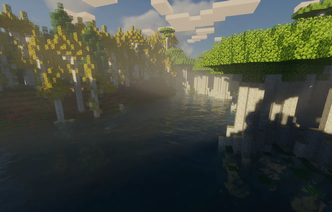 Фото обои игры, minecraft, майнкрафт, sunny