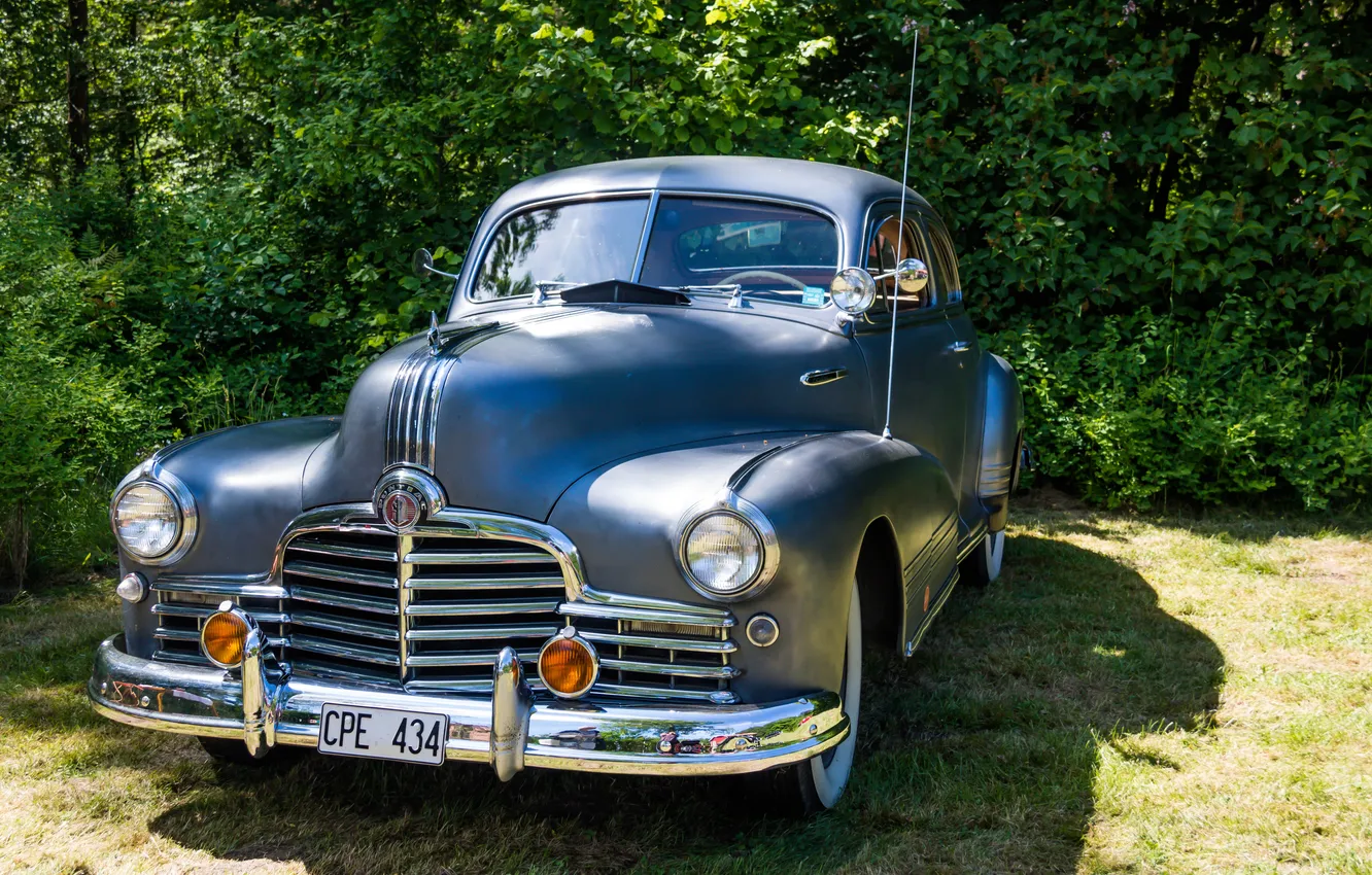 Фото обои Pontiac, old, Sedan, chrome, classic car, Vintage car, bil, gammal