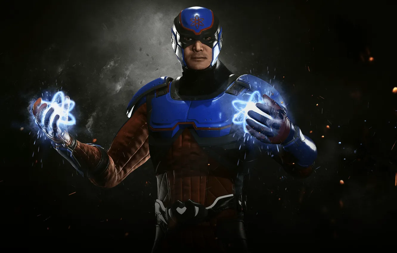 Фото обои high-tech, game, power, man, hero, Atom, DC Comics, helmet