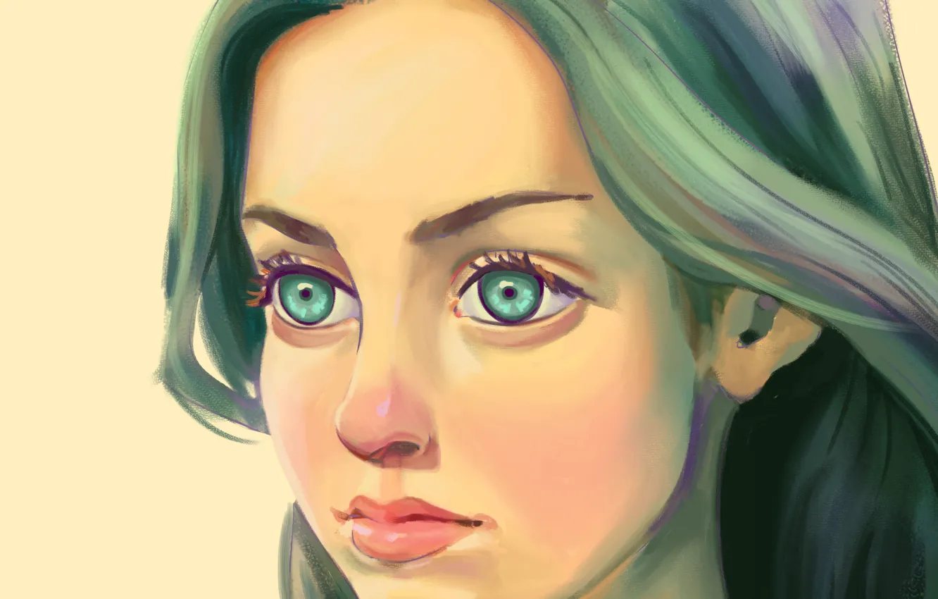 Фото обои девушка, портрет, by seroglazka