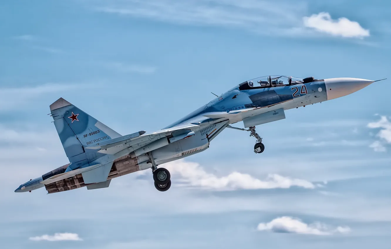 Фото обои Russia, Moscow, Sukhoi Su-30SM, Kubinka
