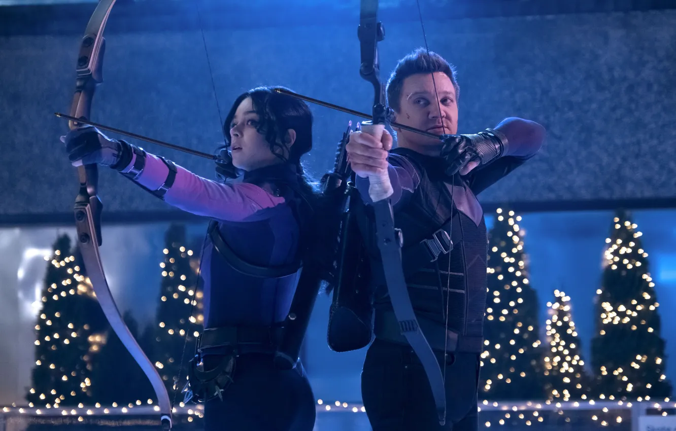 Фото обои Hawkeye, Jeremy Renner, Marvel Studios, Hailey Steinfeld