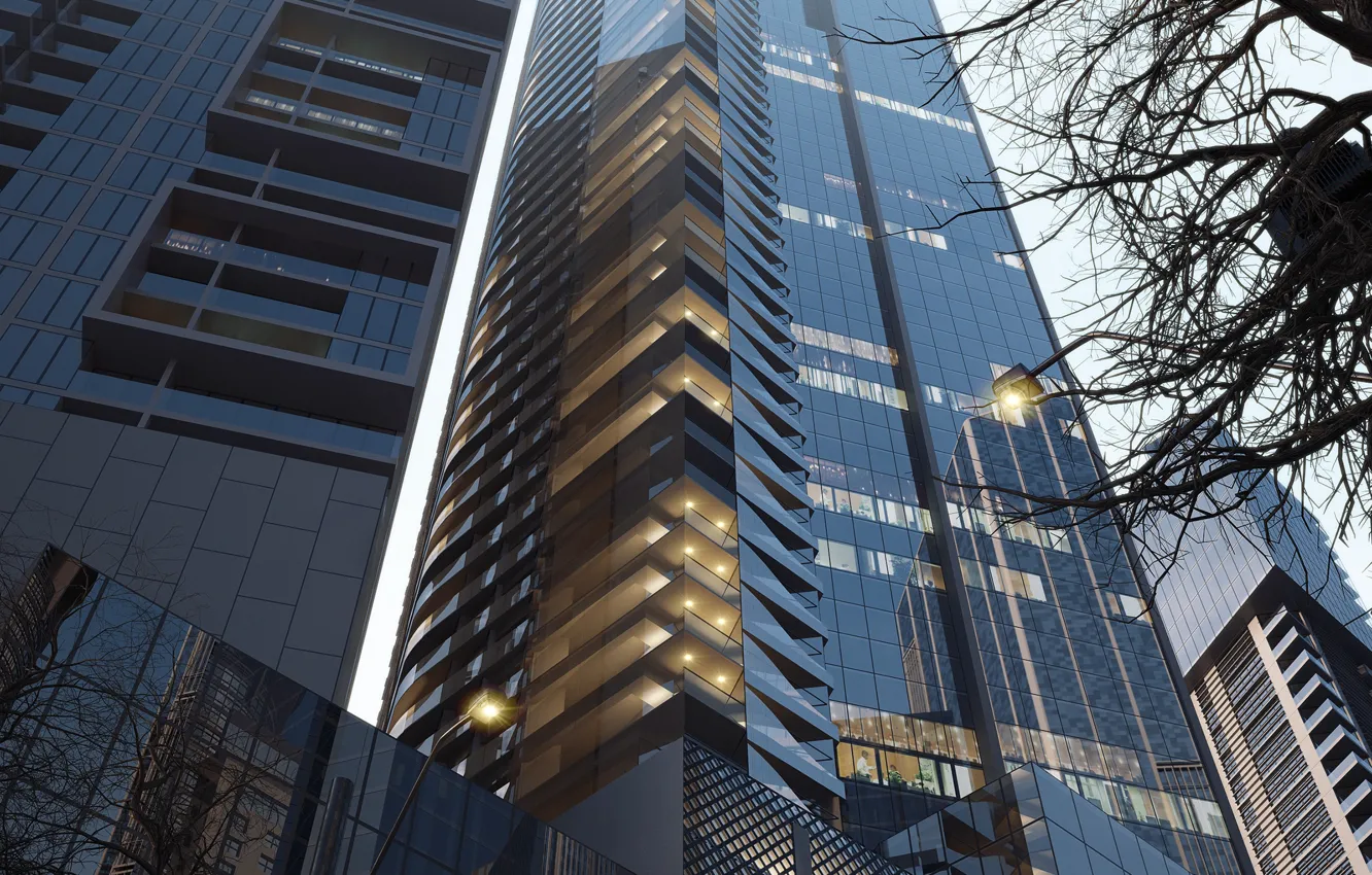 Фото обои здания, Road-vic, The building
