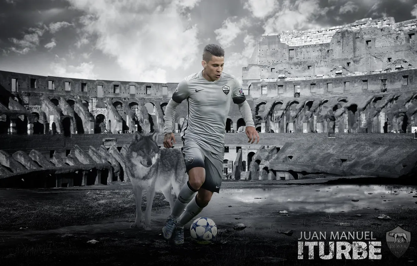Фото обои wallpaper, sport, football, player, AS Roma, Juan Manuel Iturbe