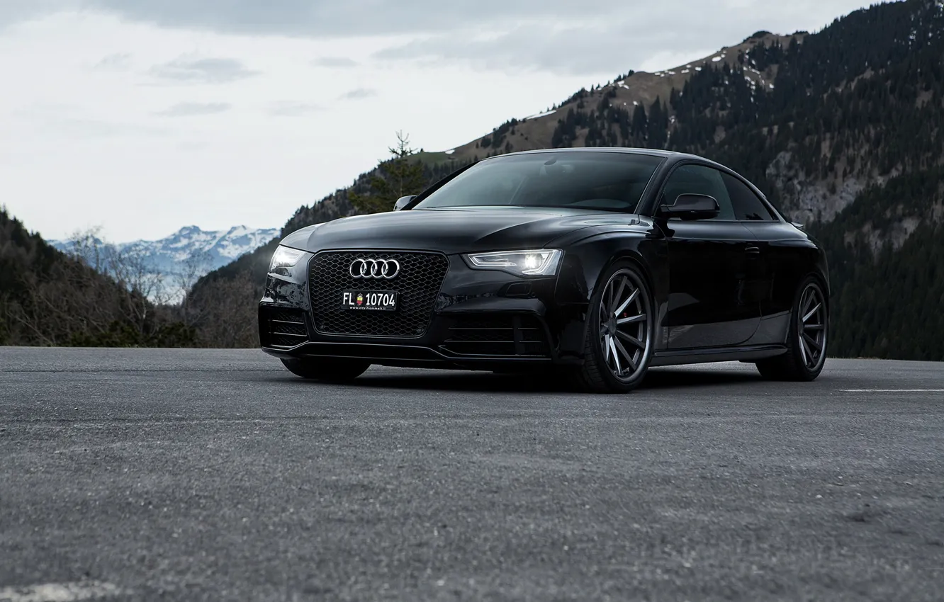 Фото обои Audi, RS5, Black, Vossen