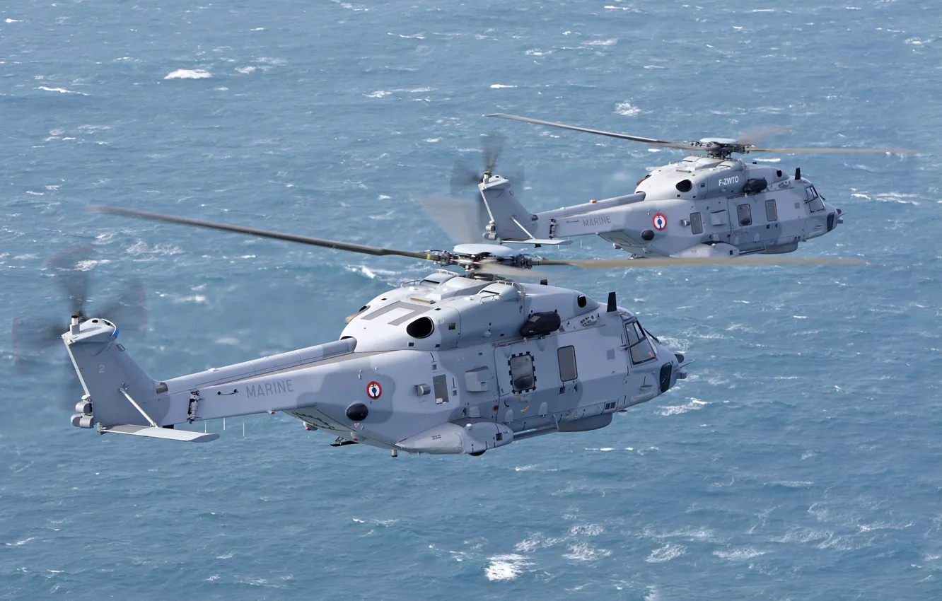 Фото обои Вертолет, NH90, ВМС Франции, Airbus Helicopters, Marine Nationale, Eurocopter Group, NH90 NFH