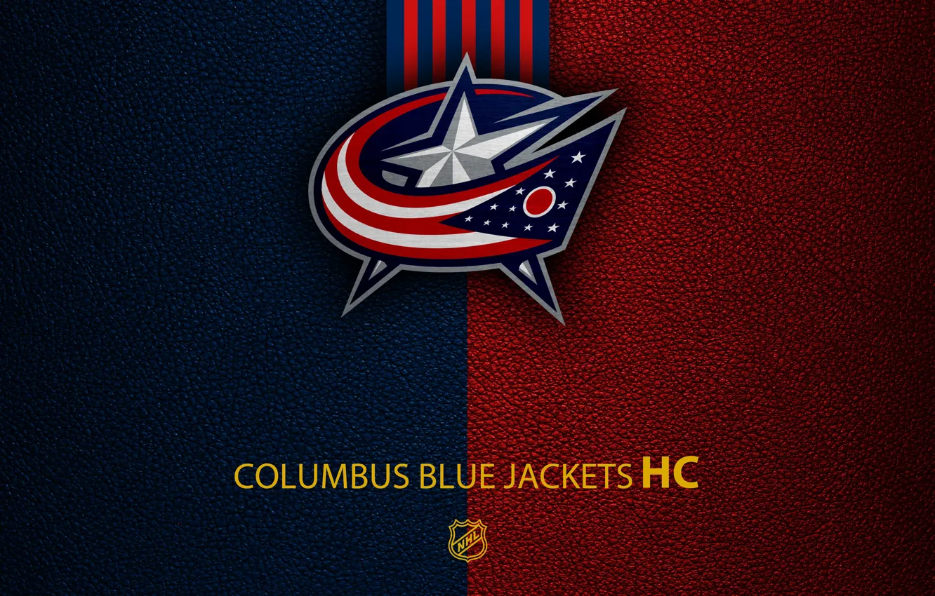 Фото обои wallpaper, sport, logo, NHL, hockey, Columbus Blue Jackets