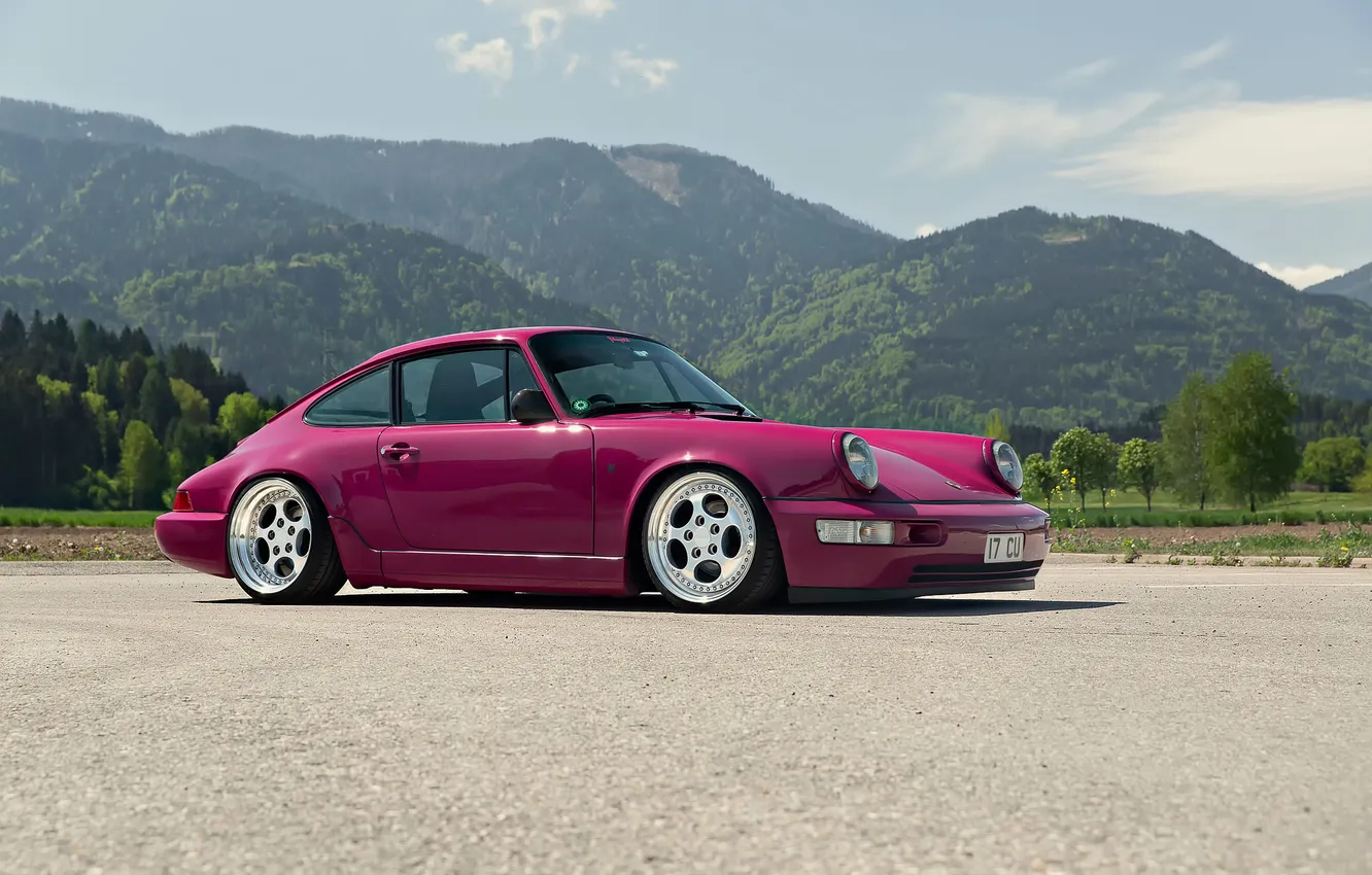 Фото обои природа, вид, Porsche 964