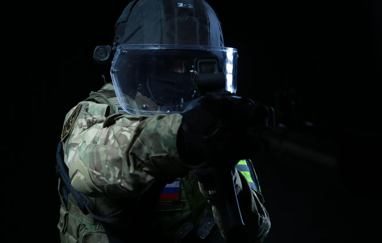 Фото обои оружие, Армия, Автомат, Дефендер, Спецназ, ЦСН, ФСБ, Архангел