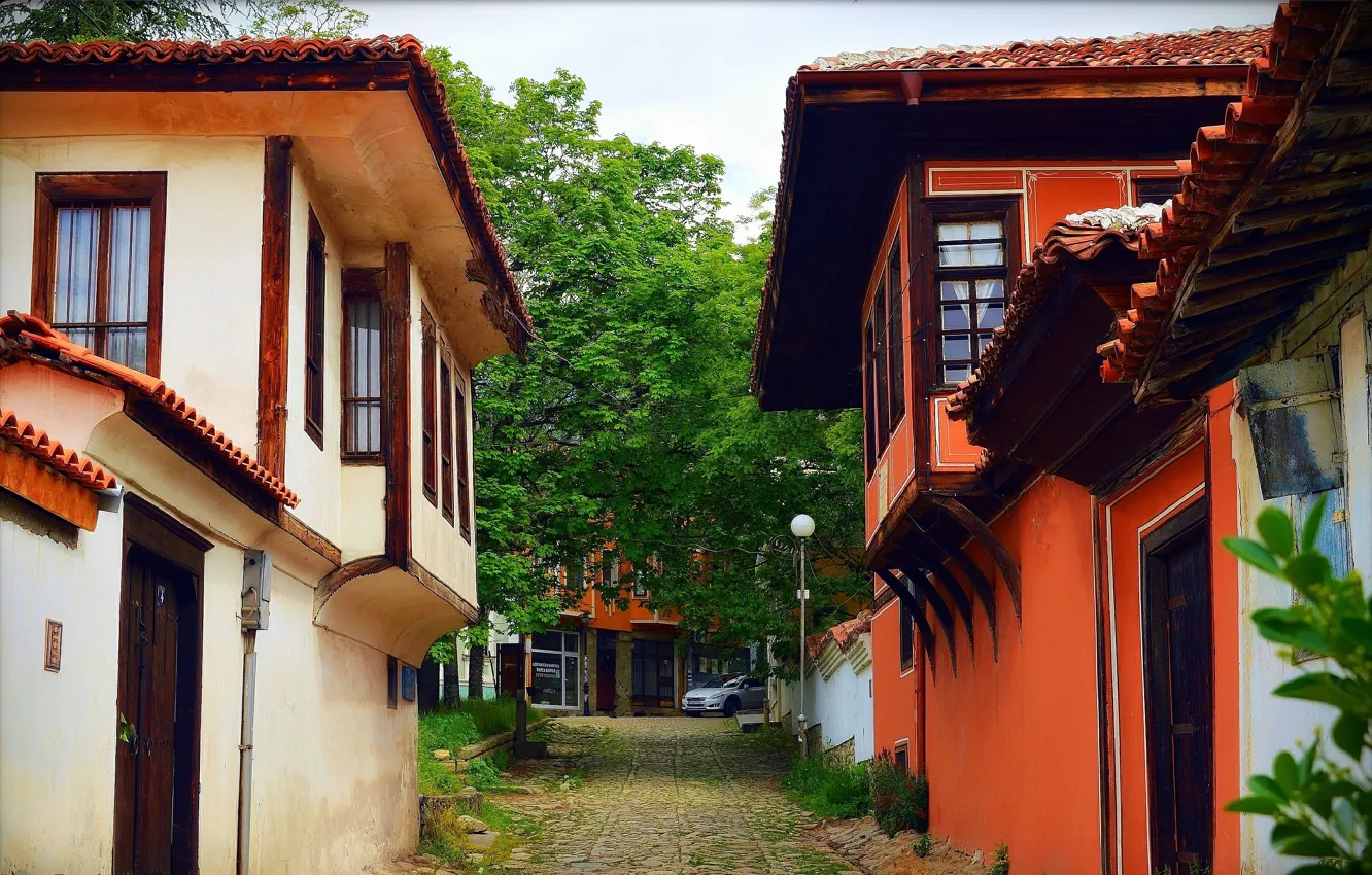Фото обои Дорожка, Village, Old house, Старый дом, Path