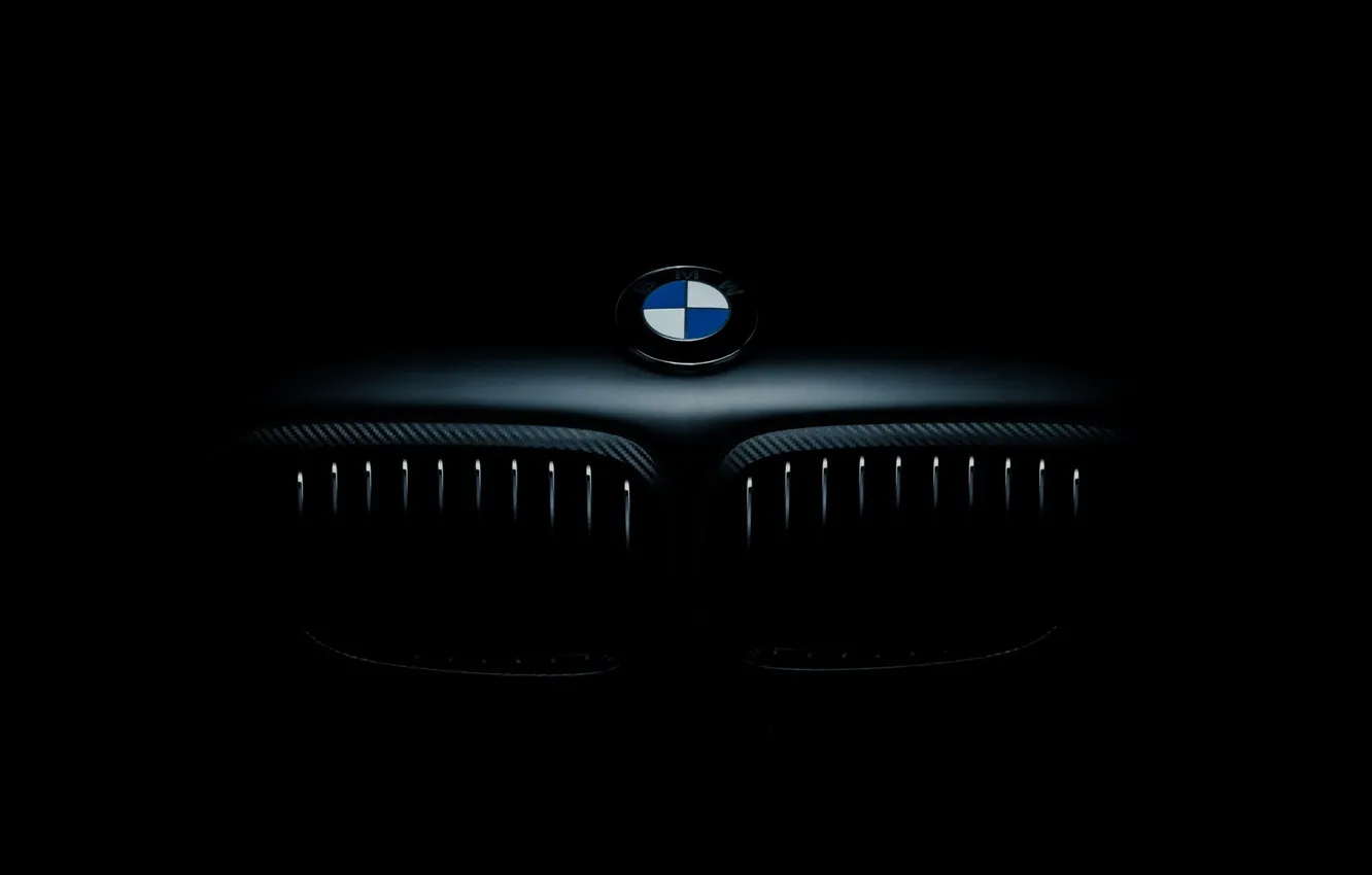 Фото обои значок, бмв, капот, BMW, front, E46, шильдик, радиаторная решётка
