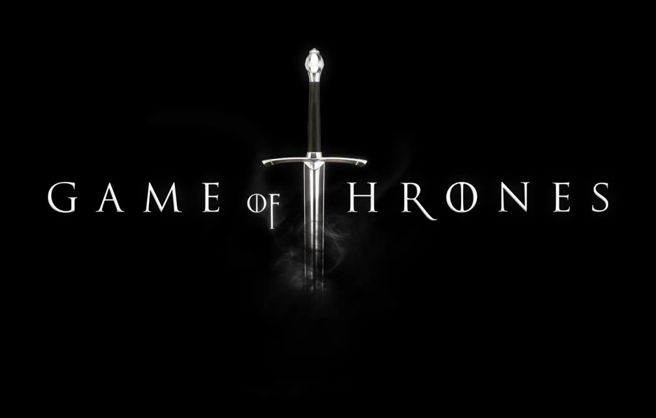 Фото обои sword, game of thrones, tv series, black fon