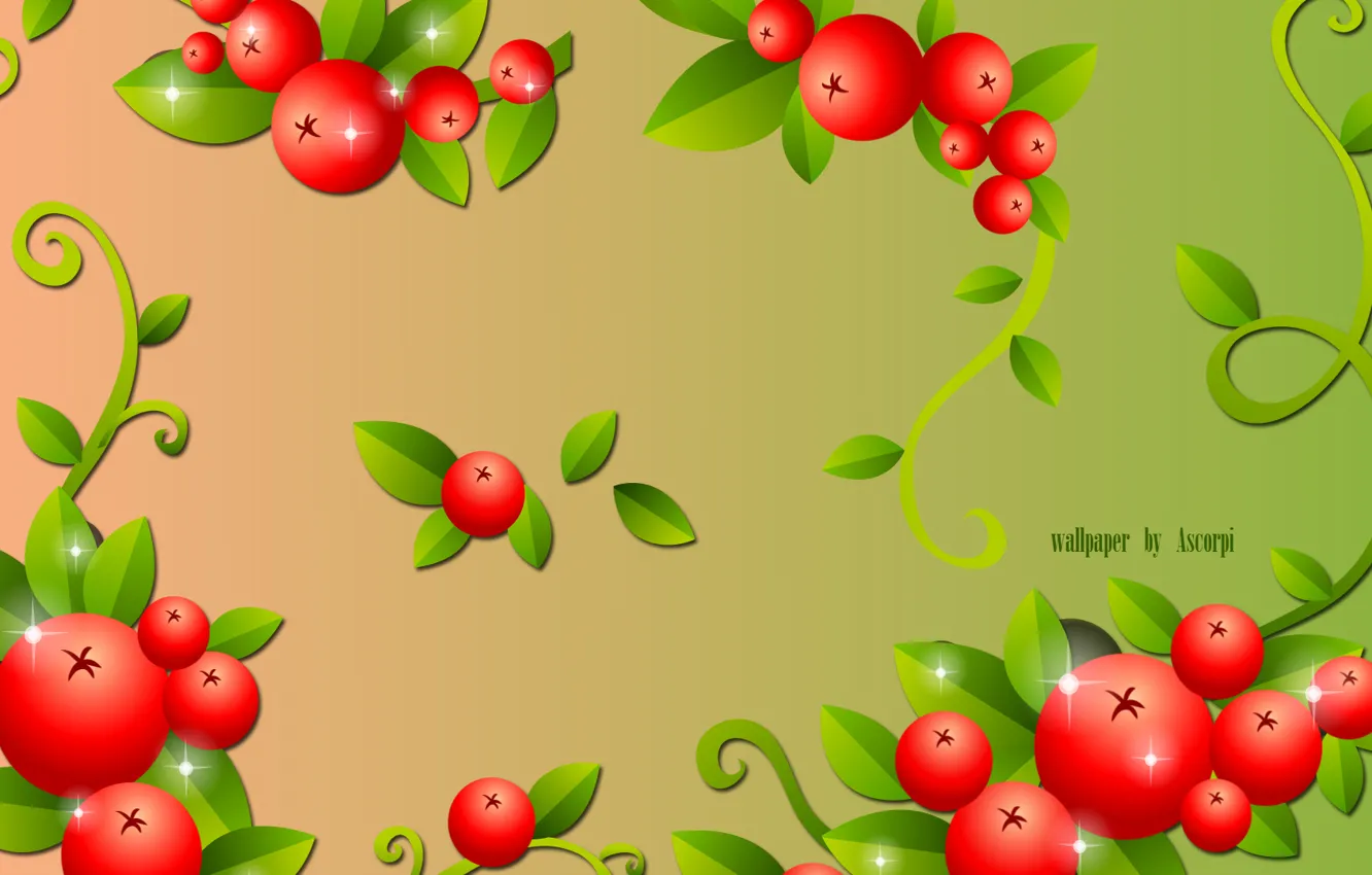 Фото обои ягоды, berry, брусника