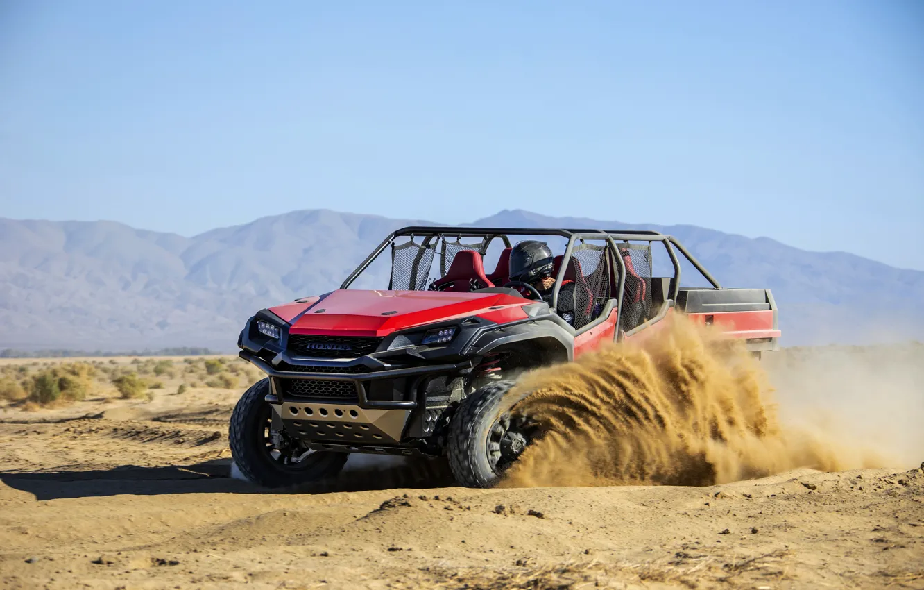 Фото обои равнина, Honda, 2018, Rugged Open Air Vehicle Concept