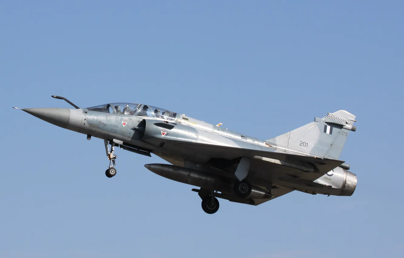 Фото обои mirage 2000, fighter plane, dassault, hellenic airforce