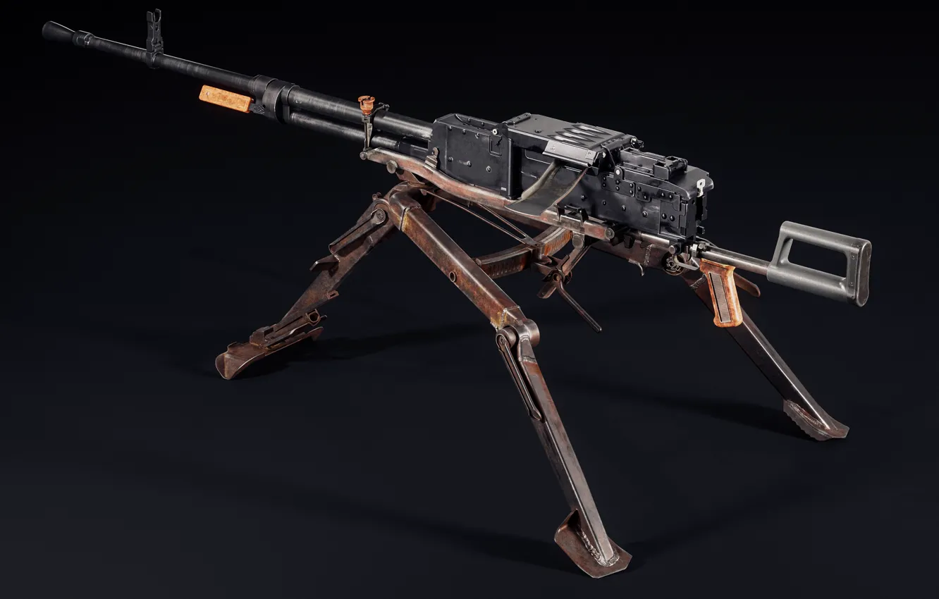 Фото обои утес, СССР, крупнокалиберный пулемёт, НСВ-12.7