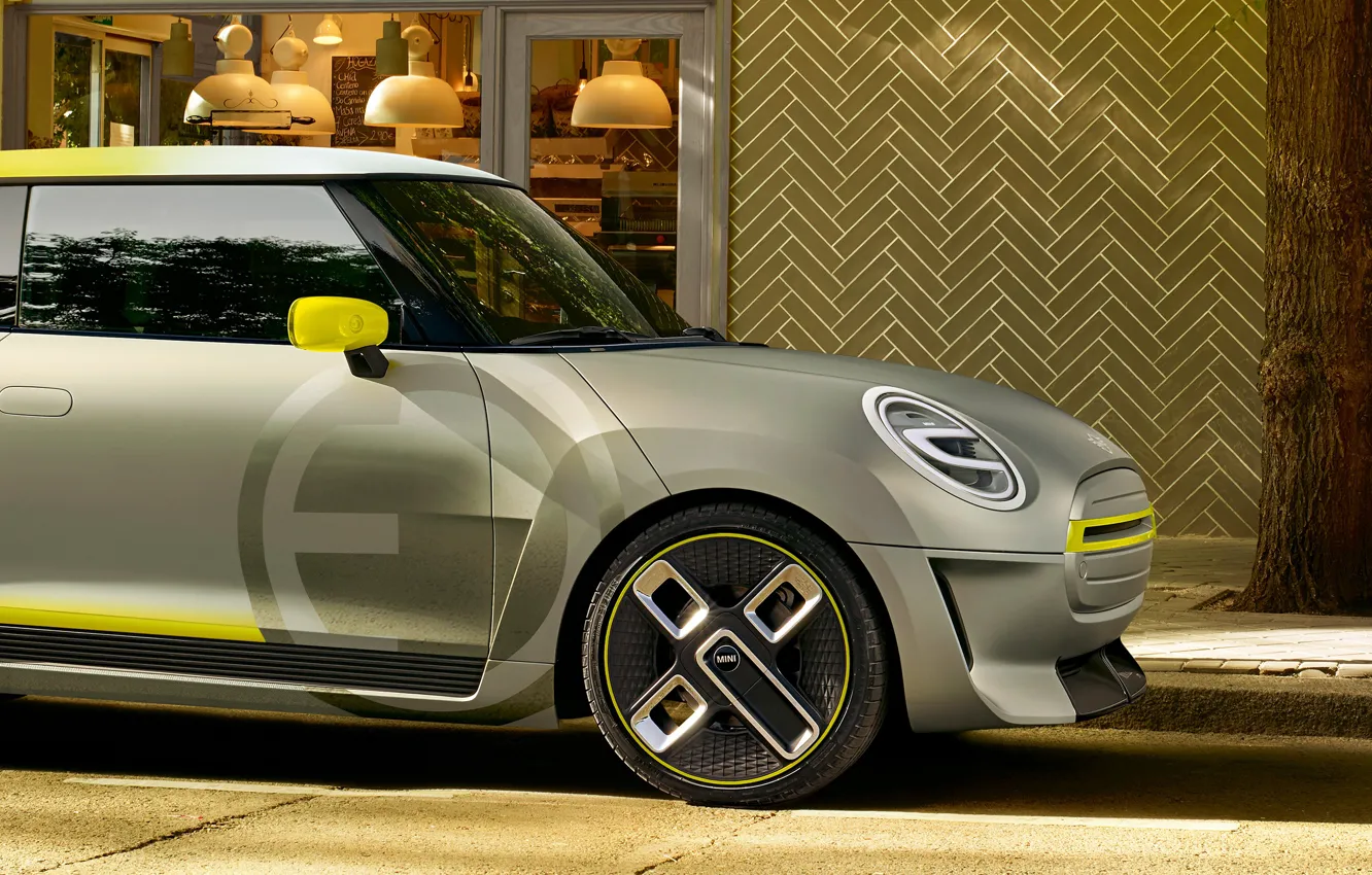 Фото обои Concept, Mini, вид сбоку, electric, 2017
