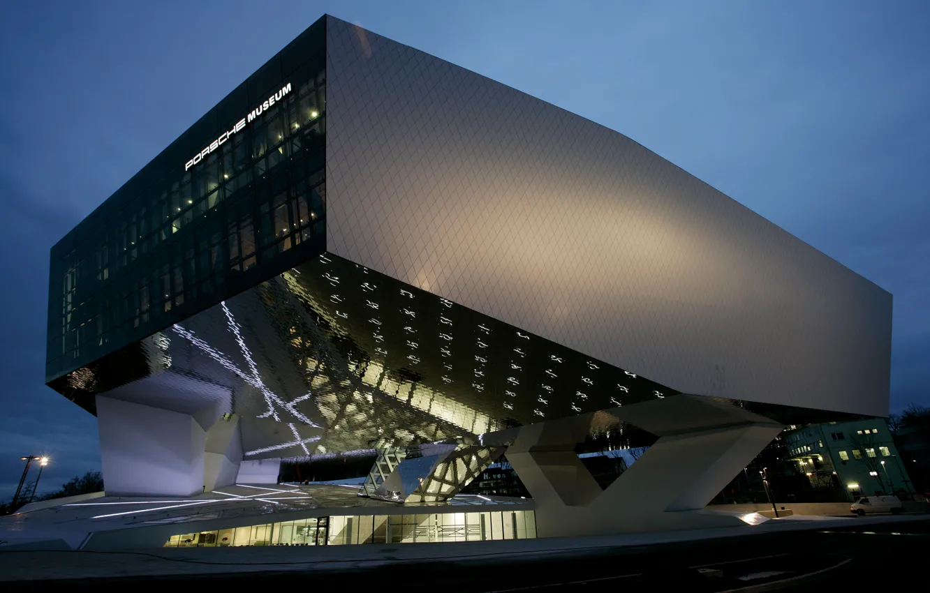 Фото обои car, building, Porsche museum