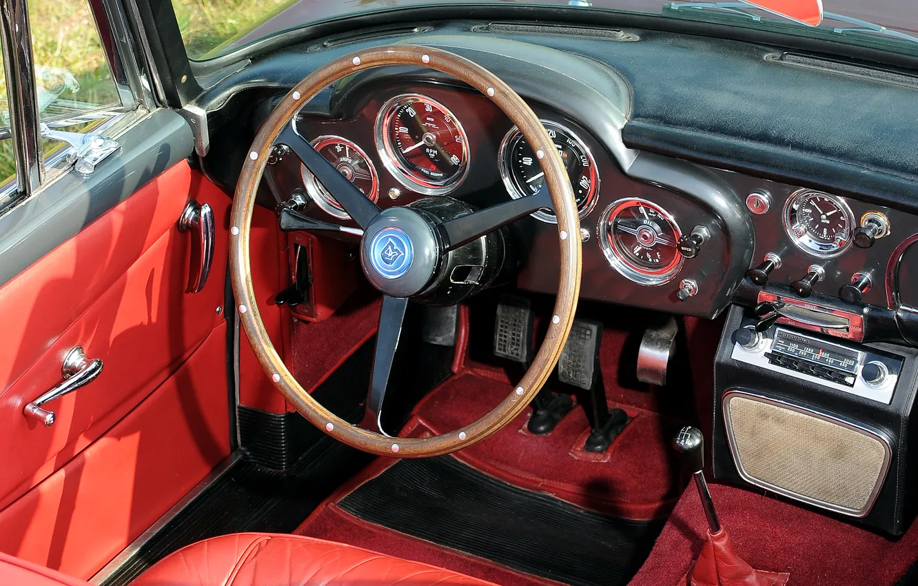 Фото обои Aston Martin, ретро автомобили, Convertible, 1963, retro cars, Aston Martin DB4