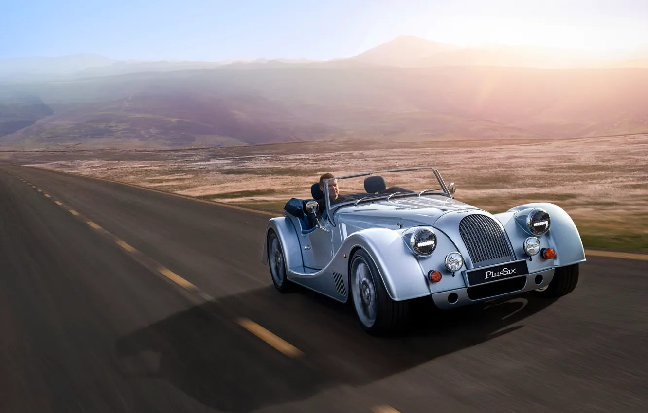 Фото обои Morgan, drive, Morgan Plus Six, Plus Six