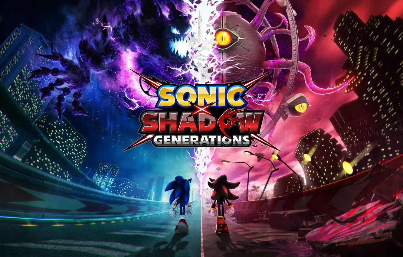 Фото обои Games, Key Art, 2024 Games, Sonic X, Shadow Generations