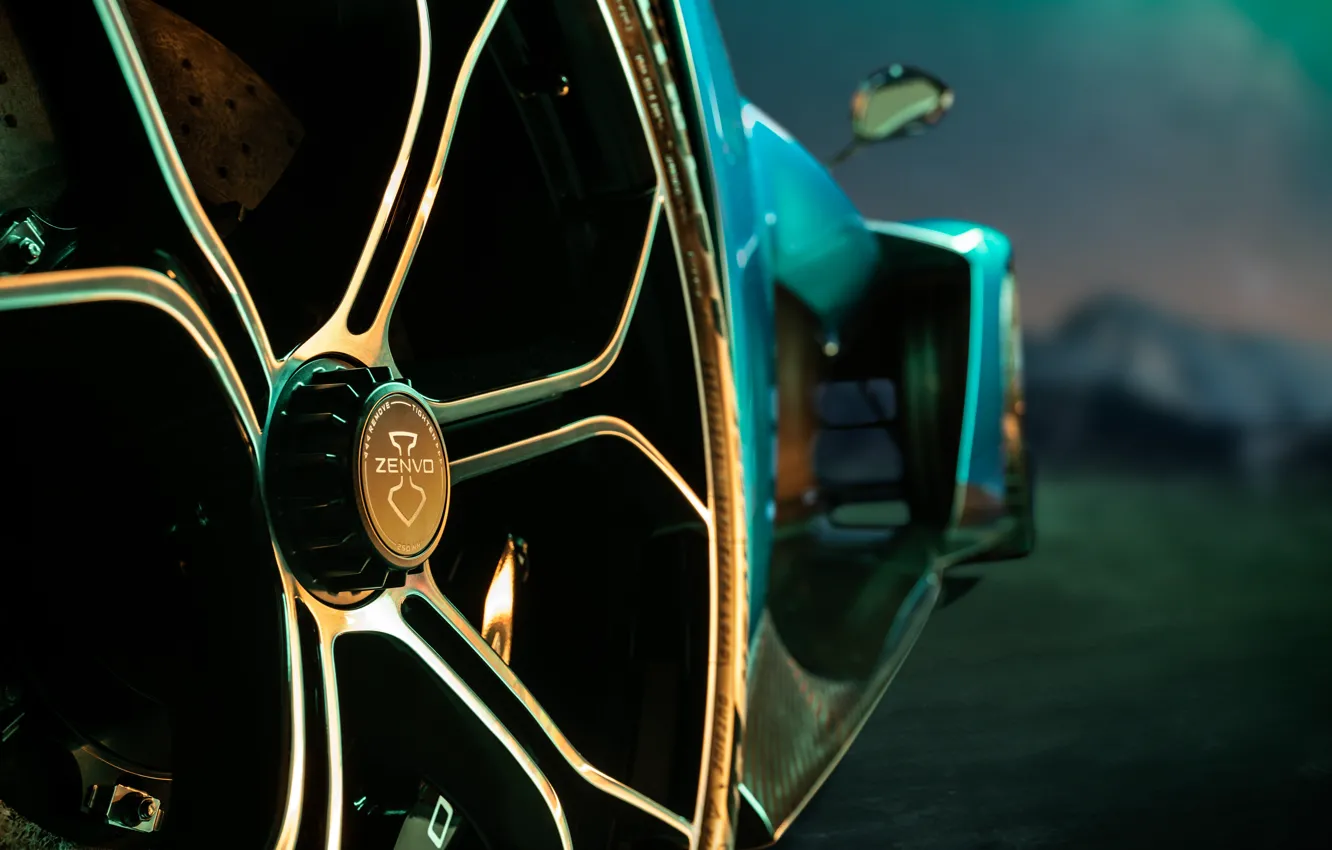 Фото обои logo, Zenvo, Aurora, close-up, wheel, Zenvo Aurora Tur