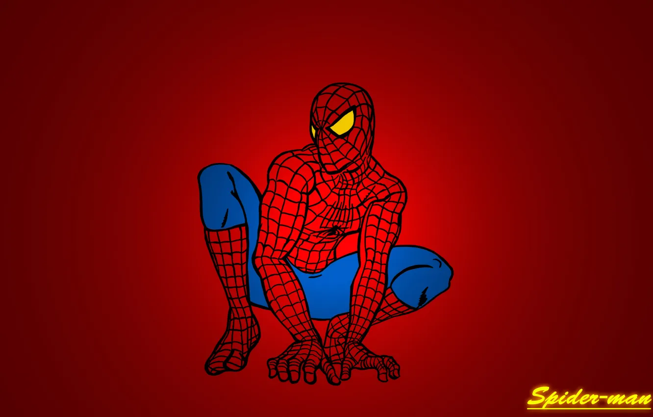 Фото обои человек-паук, spider-man, супергерой