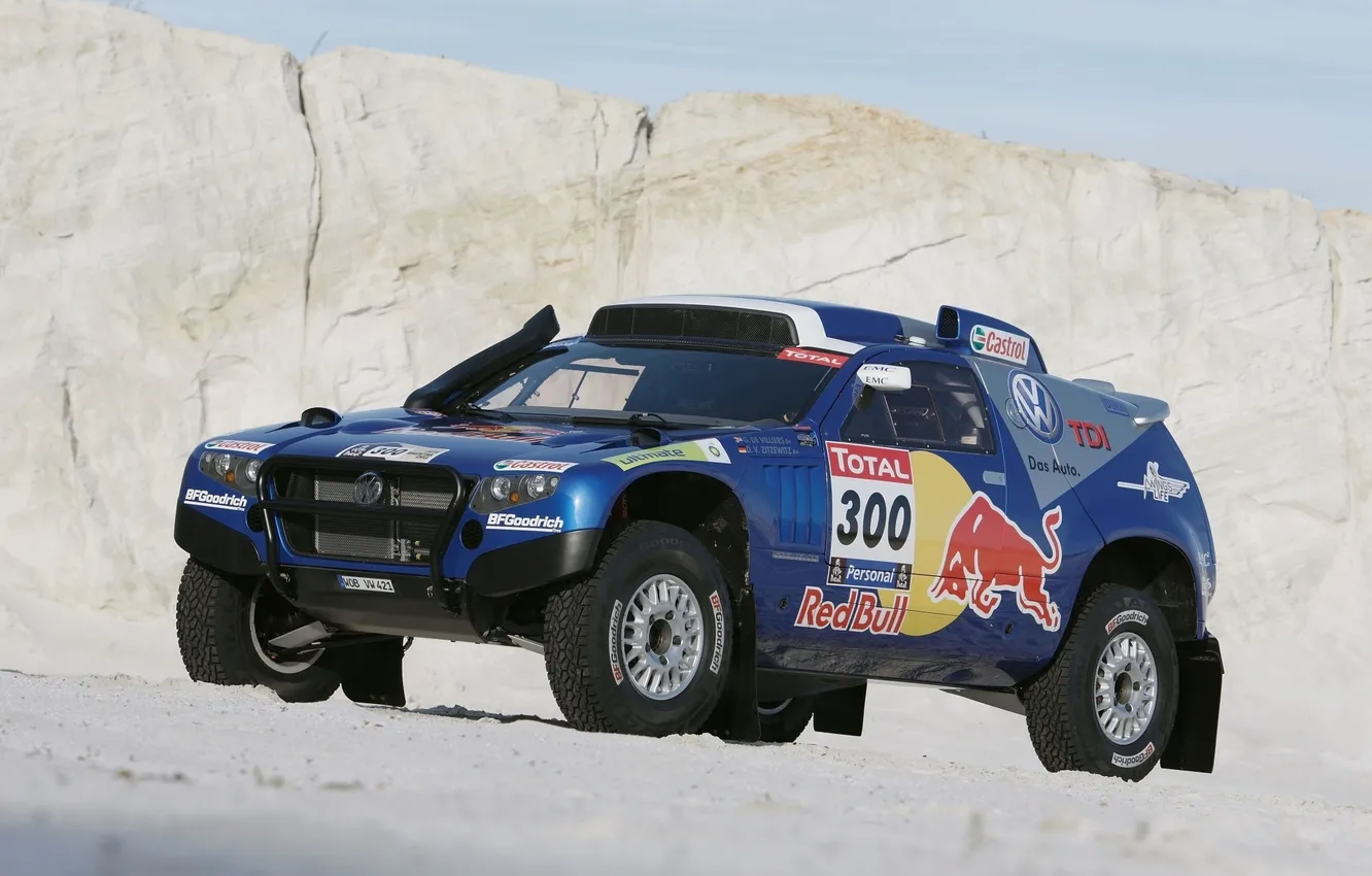 Фото обои Volkswagen, Red Bull, Touareg