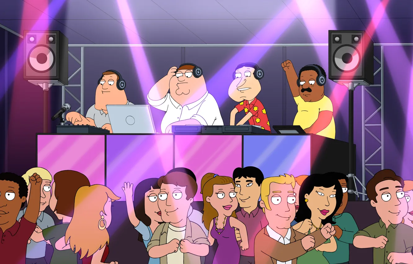 Фото обои Музыка, Люди, Гриффины, Family Guy, Мультфильм, Brown, Кливленд, Peter