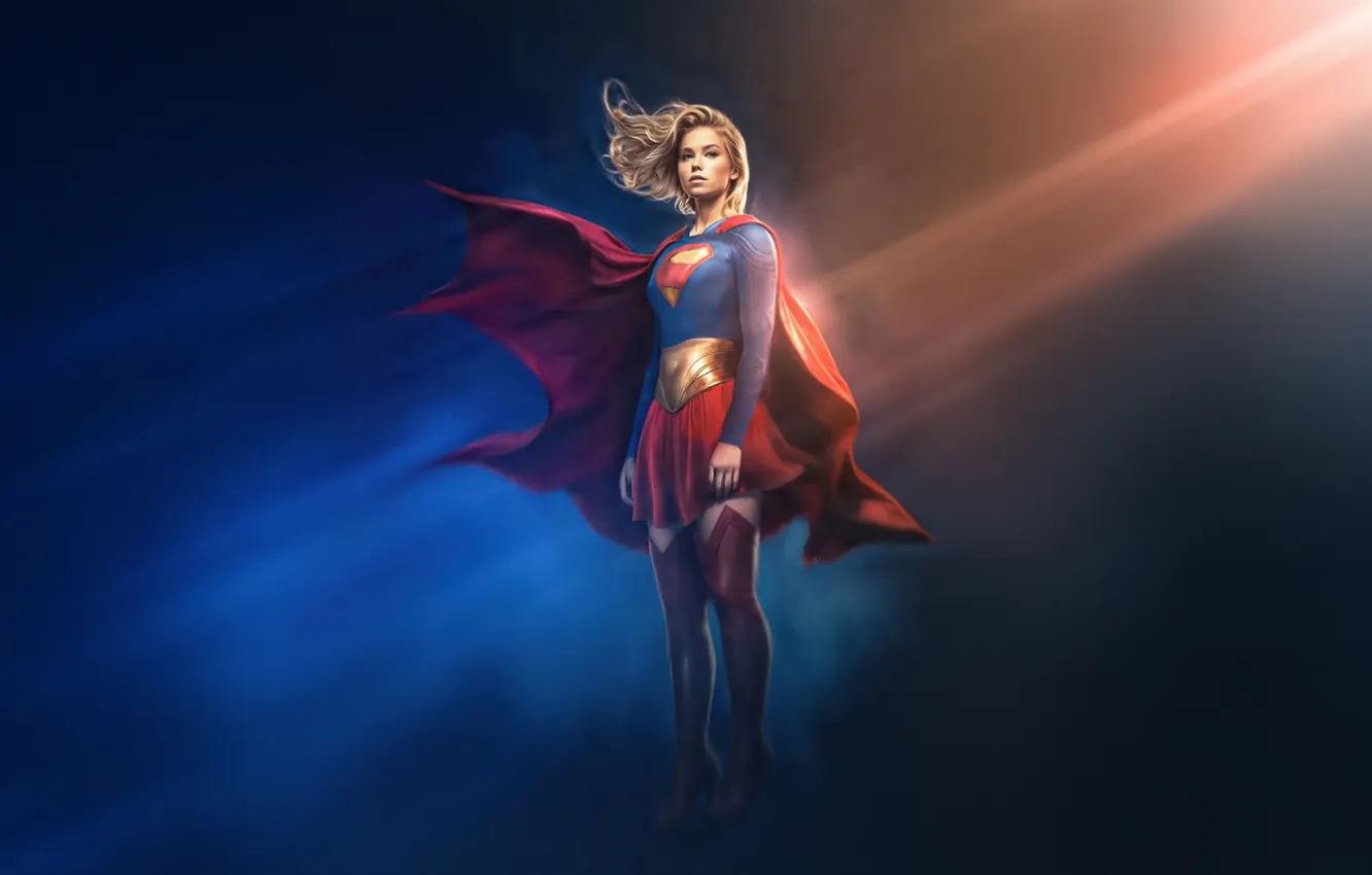Фото обои supergirl, continues