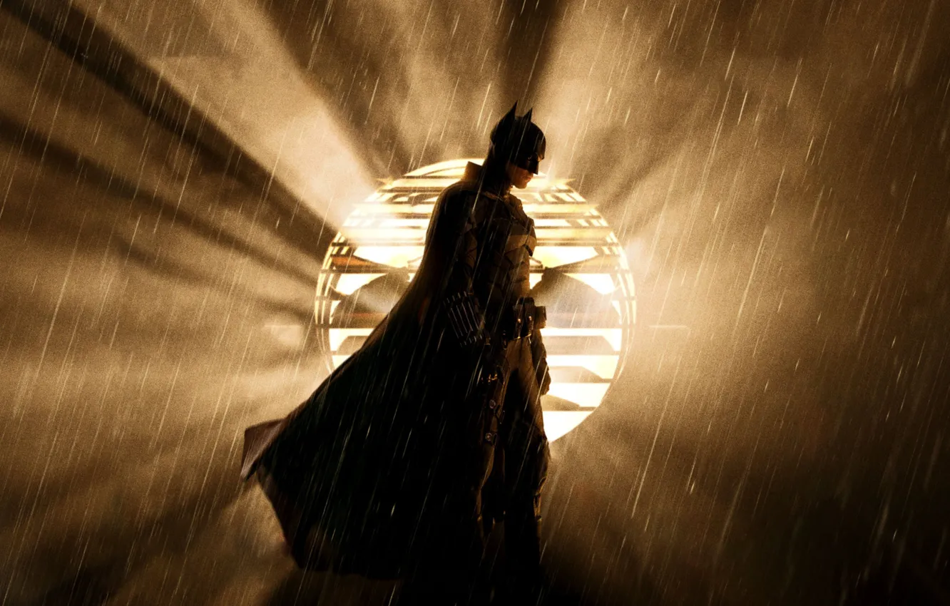 Фото обои Light, Robert Pattinson, Rain, Fog, Movie, The Batman, Propeller