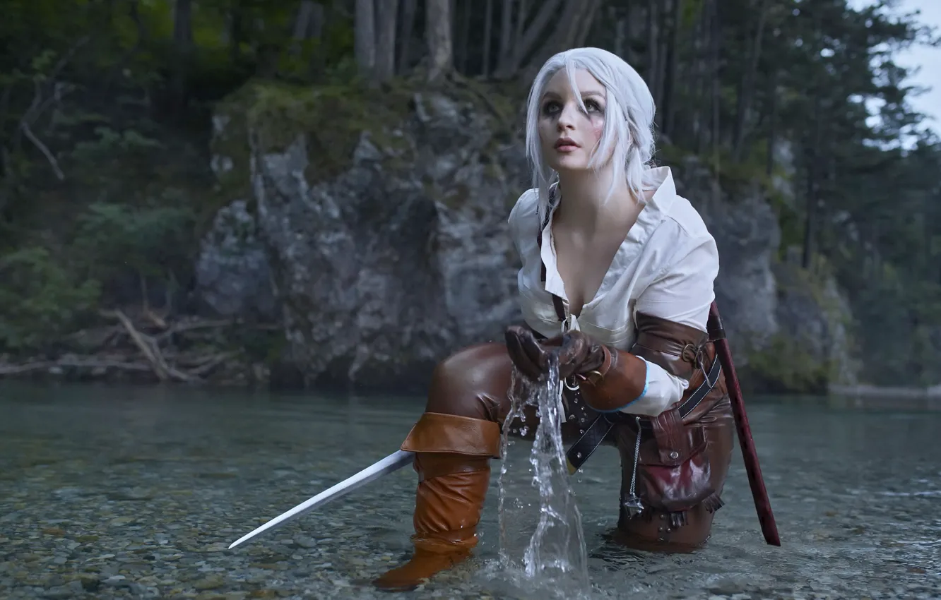 Фото обои cosplay, witcher 3, Ciri