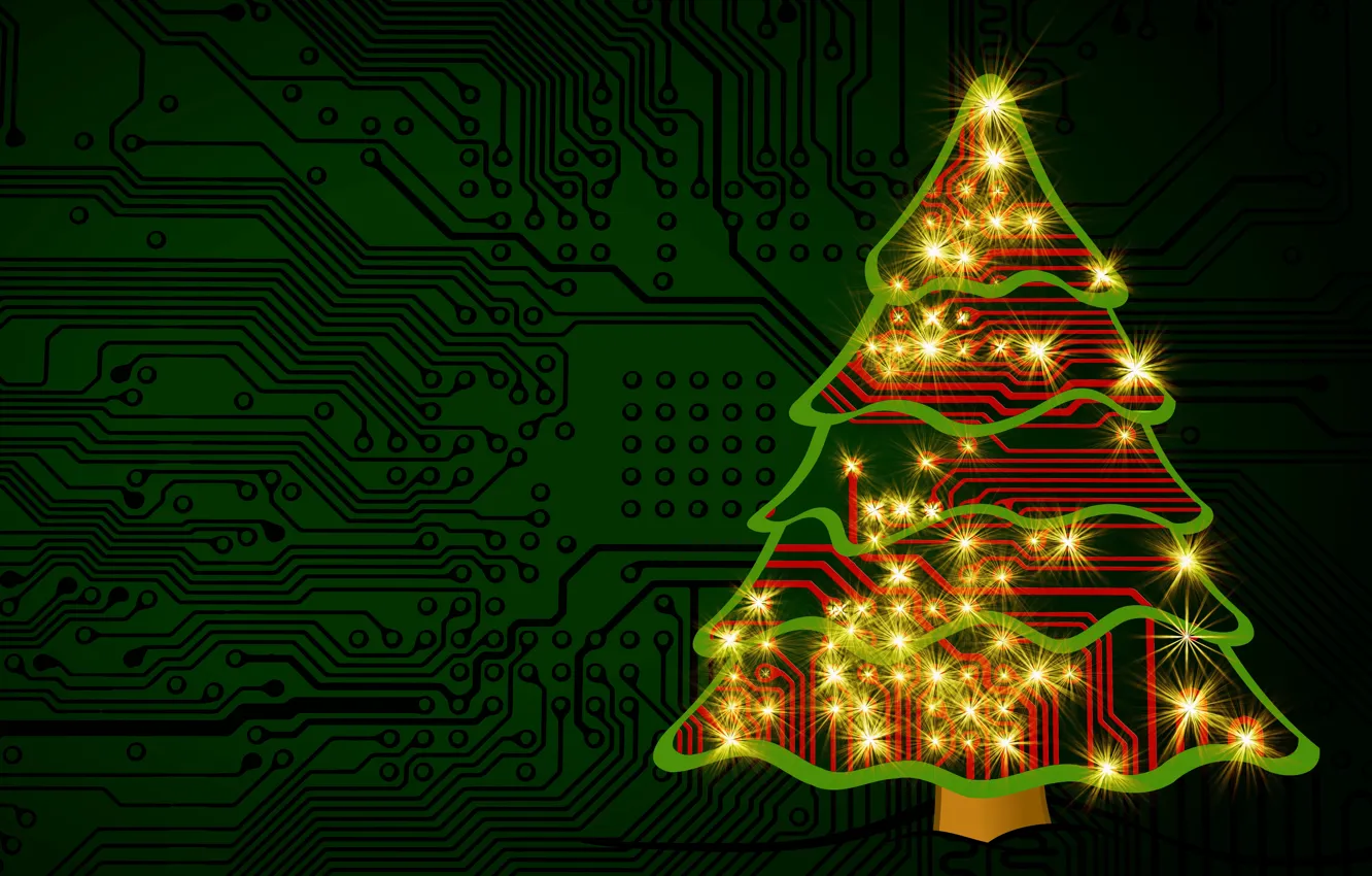 Фото обои свет, украшения, линии, огни, зеленый, сияние, полосы, фон