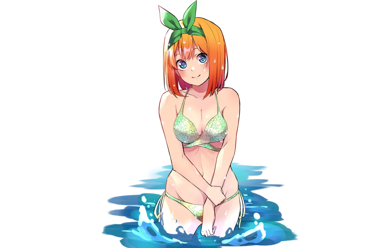 Фото обои kawaii, girl, sexy, wet, pool, anime, water, pretty