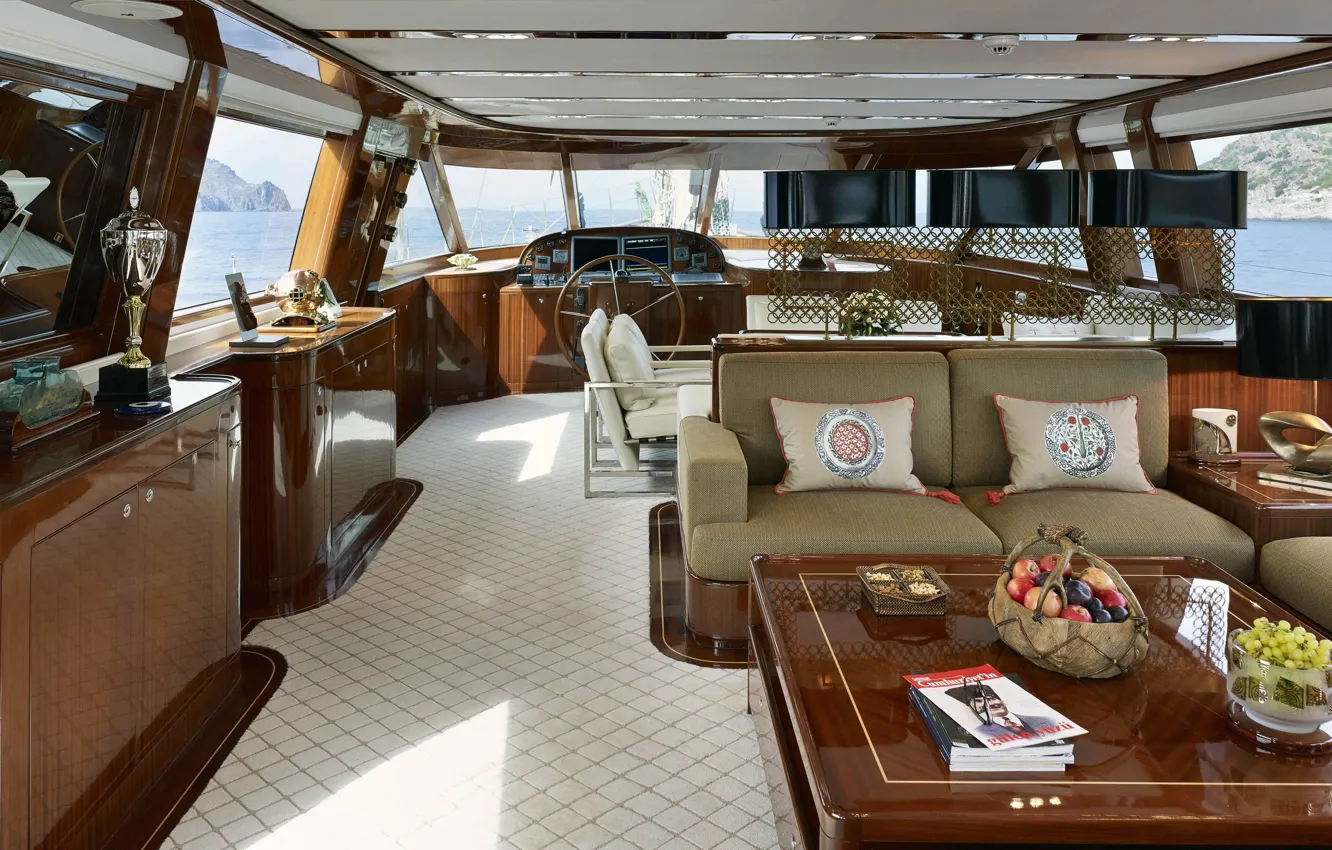 Фото обои дизайн, стиль, интерьер, яхта, люкс, interior, Luxury yacht, Glorious
