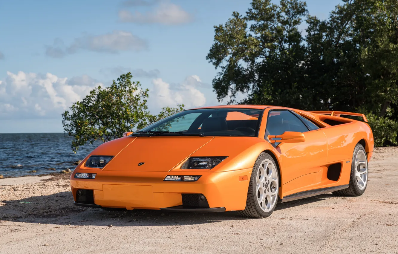 Фото обои Lamborghini, orange, lambo, Diablo, Lamborghini Diablo VT 6.0