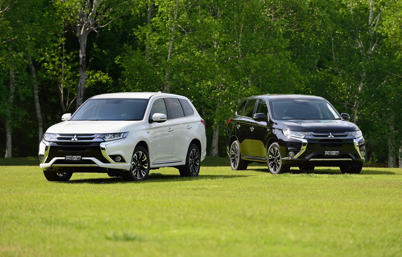 Фото обои Mitsubishi, мицубиси, JP-spec, Outlander, 2015, PHEV, аутлендер