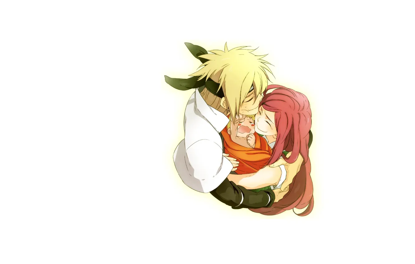 Фото обои любовь, минимализм, аниме, семья, отец, пара, наруто, Naruto