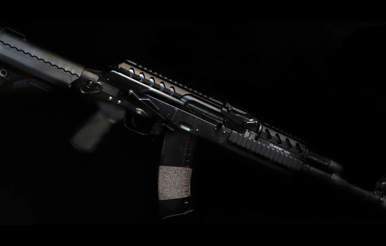 Фото обои gun, black, military, weapon, AK-47, rifle, assault rifle, AK 47