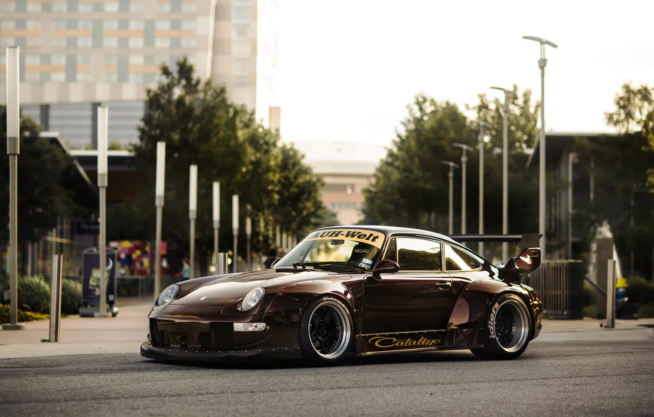 Фото обои city, 911, Porsche, tuning, street, catalina