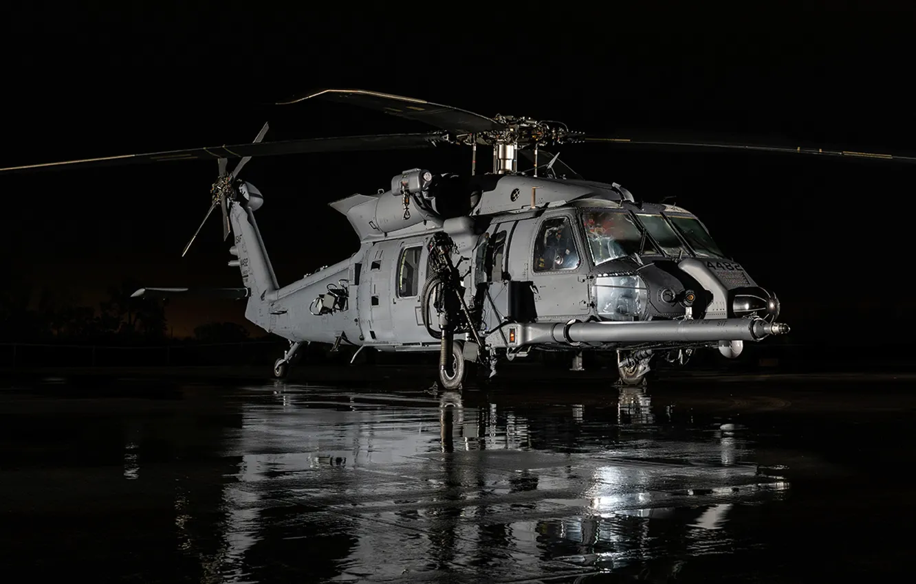 Фото обои U.S. Air Force, HH-60W Jolly Green II, Combat rescue helicopter, поисковый и спасательный вертолёт
